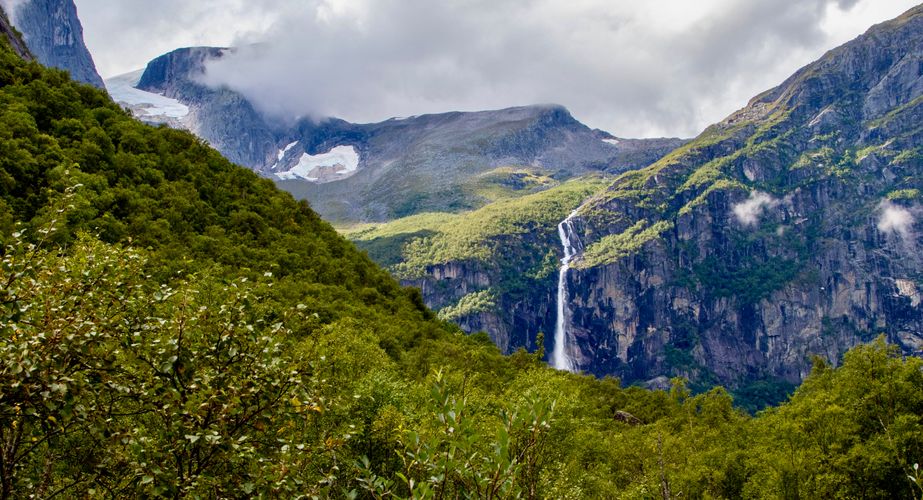 Melkevoll vlakbij Jostedalsbreen National Park
